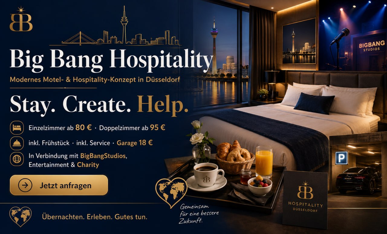 Big Bang Hospitality – Stay. Create. Help. Infografik